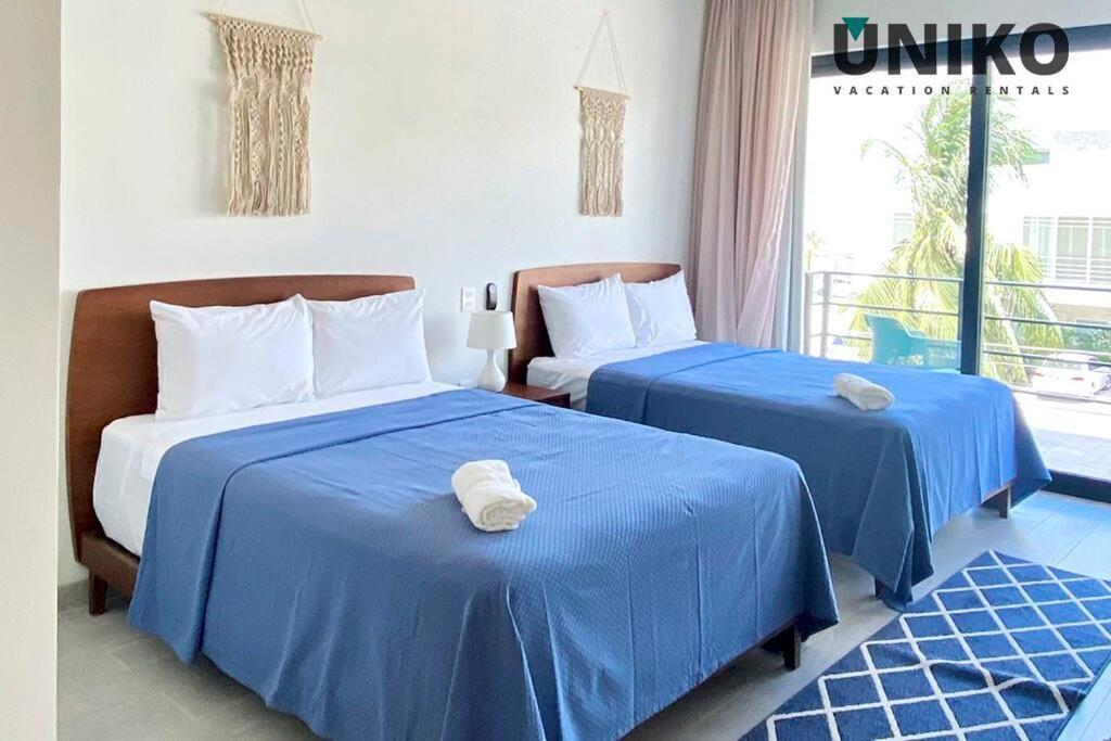 1 Block To The Beach 2Br 6Pax Rooftop Pool King Bed Πλάγια Ντελ Κάρμεν Εξωτερικό φωτογραφία