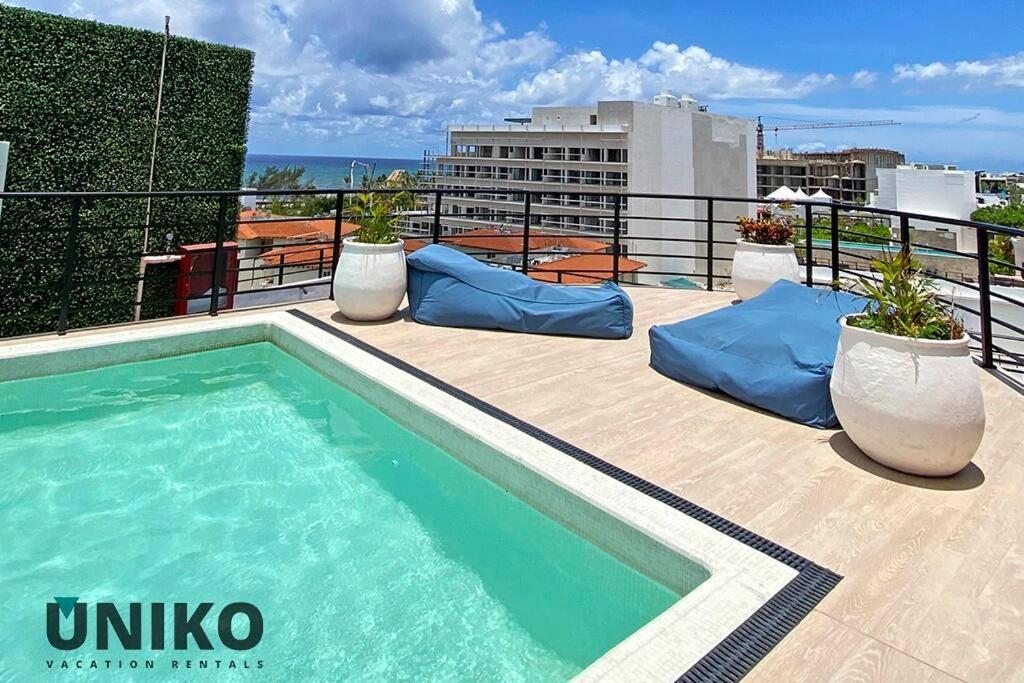 1 Block To The Beach 2Br 6Pax Rooftop Pool King Bed Πλάγια Ντελ Κάρμεν Εξωτερικό φωτογραφία