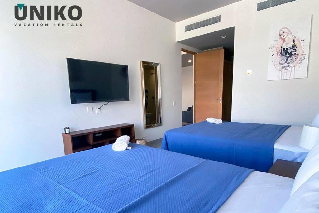 1 Block To The Beach 2Br 6Pax Rooftop Pool King Bed Πλάγια Ντελ Κάρμεν Εξωτερικό φωτογραφία