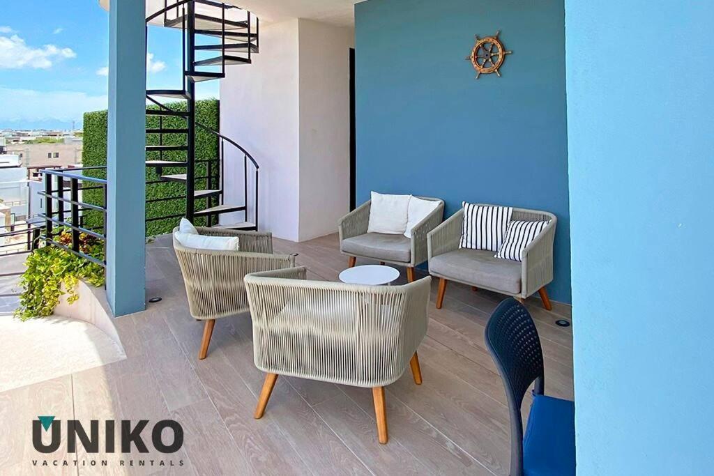 1 Block To The Beach 2Br 6Pax Rooftop Pool King Bed Πλάγια Ντελ Κάρμεν Εξωτερικό φωτογραφία